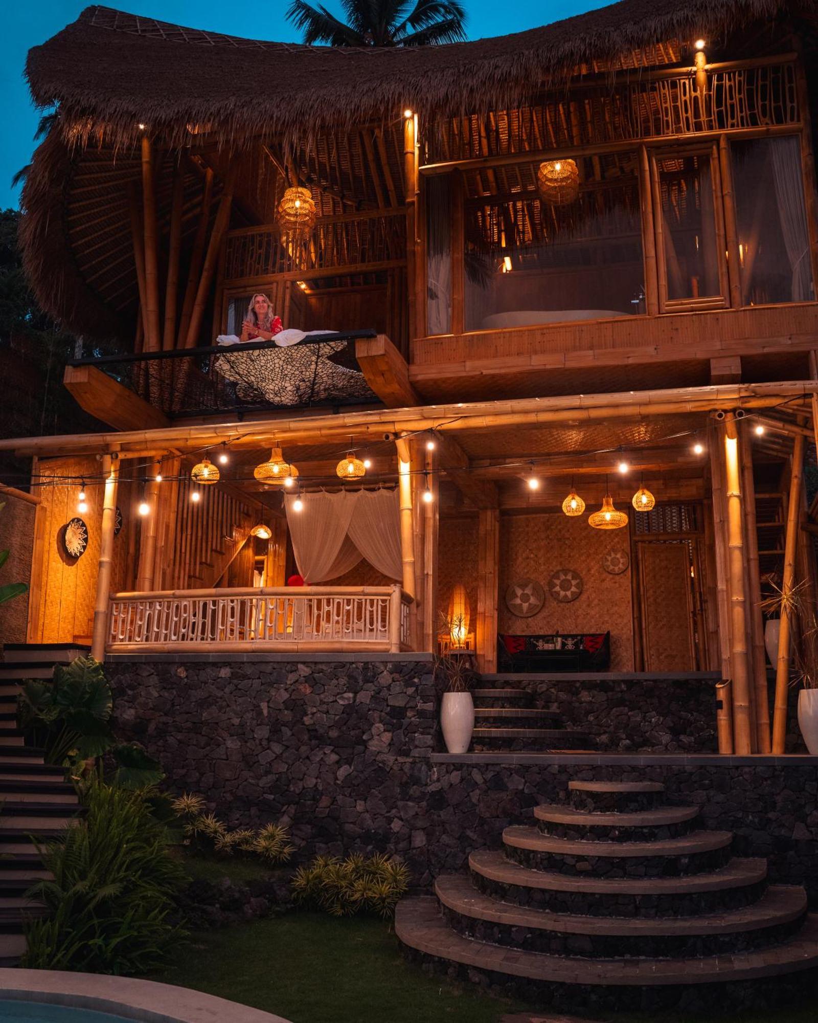Makerti Bali~Bamboo House Villa Selat Kültér fotó