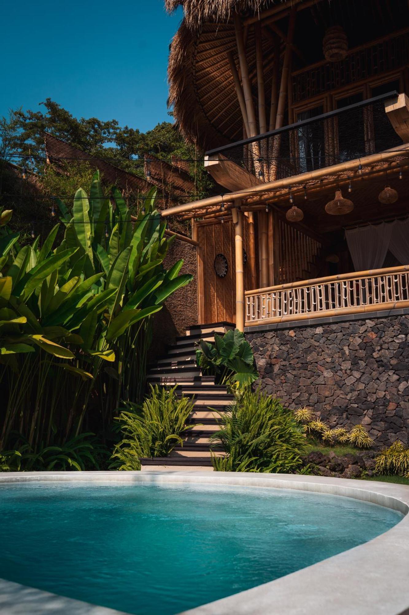 Makerti Bali~Bamboo House Villa Selat Kültér fotó